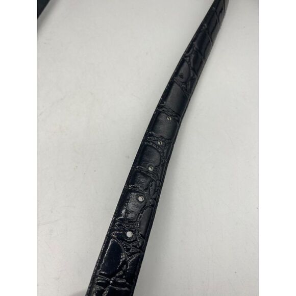 Black Croc Pattern Belt - Picture 3 of 5